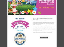 Win a trip to Germany for 2!