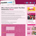 Win a trip to LA to watch The Ellen DeGeneres Show!