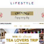Win a trip to London or Twinings tea chests