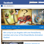 Win a trip to Los Angeles with one friend/family member and a tour of the DreamWorks Animation Studios!