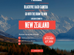 Win a Trip to New Zealand, $7,500 Cash or 1 of 40 Runner-up Prizes