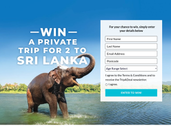 Win a Trip to Sri Lanka for 2