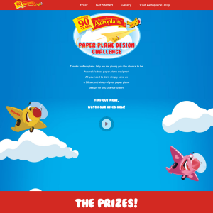 Win a trip to Sydney to compete in the 'National Aeroplane Jelly Paper Plane Fly-Off' + MORE student & school prizes to be won!