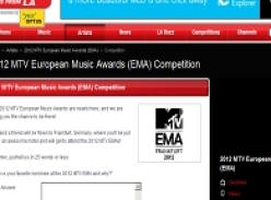 Win a trip to the 2012 MTV EMA Awards!