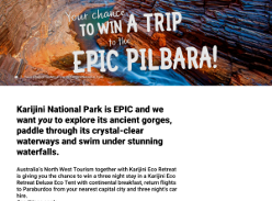 Win a Trip to the Epic Pilbara