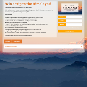 Win a trip to the Himalayas!