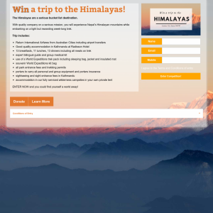 Win a trip to the Himalayas!