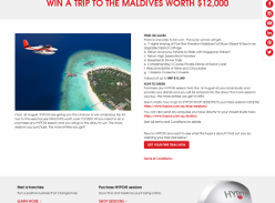 Win a trip to the Maldives!