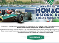 Win a trip to the Monoco historic race & Italy's Motor Valley!