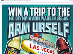 Win a trip to the Mr. Olympia Arm Wars in Las Vegas!
