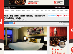 Win a trip to the Perth Comedy Festival with Travelodge Hotels!