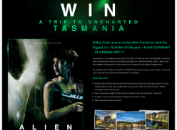 Win a trip to uncharted Tasmania!