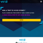 Win a trip to Vivid Sydney & a Canon EOS 750D camera!