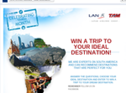 Win a trip to your dream South American destination!