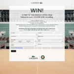 Win a trip tp the French Open 2016 valued at over $12,000!