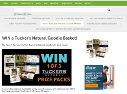 Win A Tucker's Natural Goodie Basket