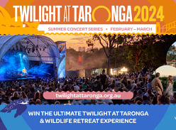 Win a Twilight at Taronga & Wildlife Retreat Experience for 2