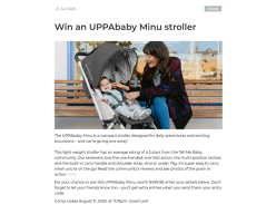 Win a UPPAbaby Minu stroller!