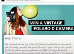 Win a vintage Polaroid 780 camera with film!