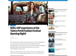 Win a VIP experience at the Telstra Perth Fashion Festival Opening Night!