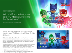 Win a VIP experience for a family of four to see “PJ Masks Live! Time To Be A Hero”