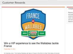 Win a VIP experience to see the Wallabies tackle France