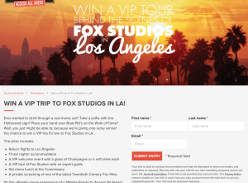 Win a VIP tour behind the scenes of Fox Studios in Los Angeles!
