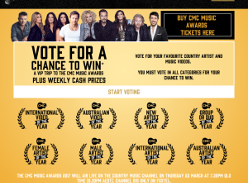 Win a VIP trip to the CMC Music Awards + weekly cash prizes!
