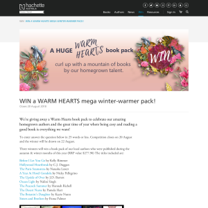 Win a Warm Hearts mega winter-warmer pack