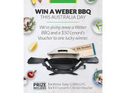 Win a Weber BBQ from Lenards Chicken