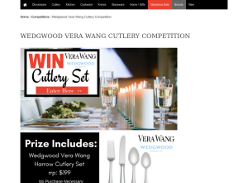 Win a Wedgwood Vera Wang Harrow Cutlery Set