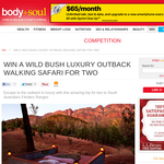Win a wild bush luxury outback walking safari for 2!