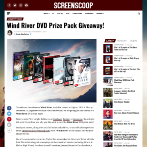 Win a Wind River DVD Prize Pack
