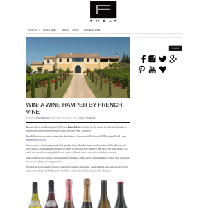 Win a Wine Hamper by French Vine