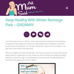 Win a Winter Recharge Snack Pack