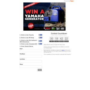 Win a Yamaha generator!