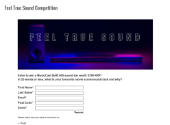 Win a Yamaha Sound Bar