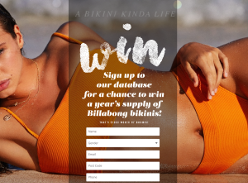 Win a year's supply of Billabong bikinis