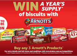 Win a Years Supply of Biscuits
