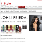 Win a year's supply of 'John Frieda' haircare products!