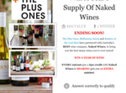 Win a year's supply of Naked Wines!