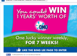 Win a year's supply of OMO!