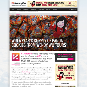 Win a year's supply of Panda cookies!