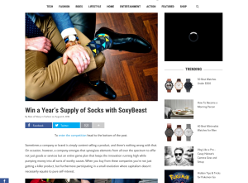 Win a year's supply of socks!