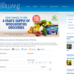 Win a year's supply of Woolworths groceries!