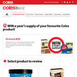 Win a year's supply of your favourite Coles product!