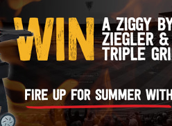 Win a Ziggy by Ziegler & Brown Triple Grill LPG Classic on Cart (