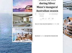 Win an $18,690 cruise for two during Silver Muse’s inaugural Australian season