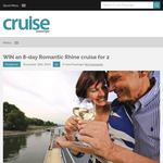 Win an 8-day Romantic Rhine cruise for 2!