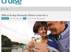 Win an 8-day Romantic Rhine cruise for 2!